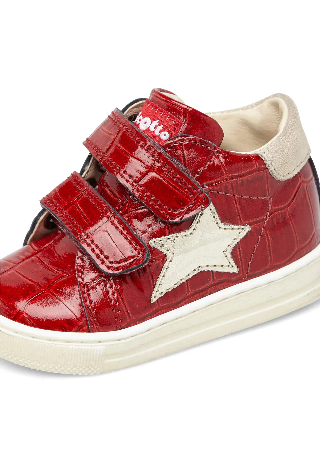 Falcotto Sasha baskets cuir imprimé crocodile étoile