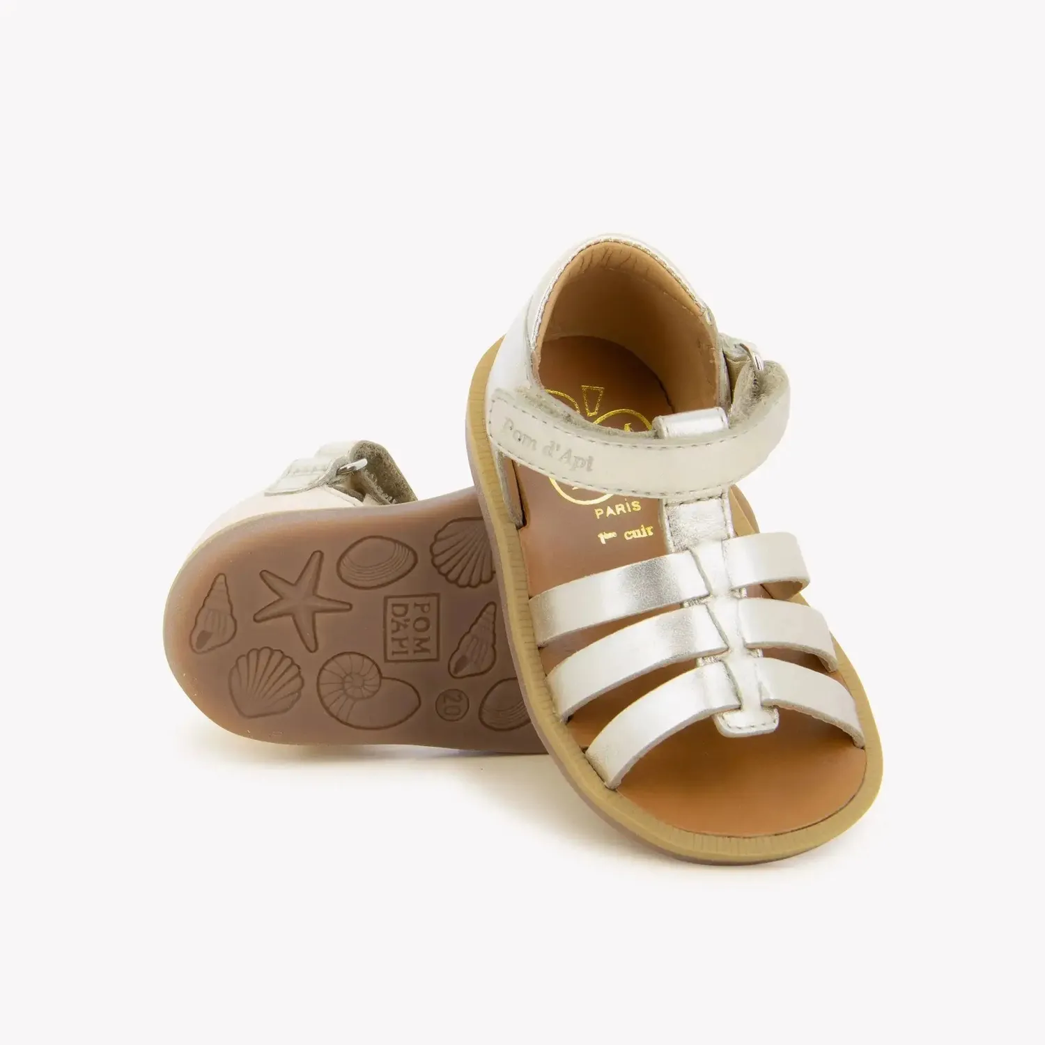 Pom d'Api Poppy Strap sandale premiers pas fille