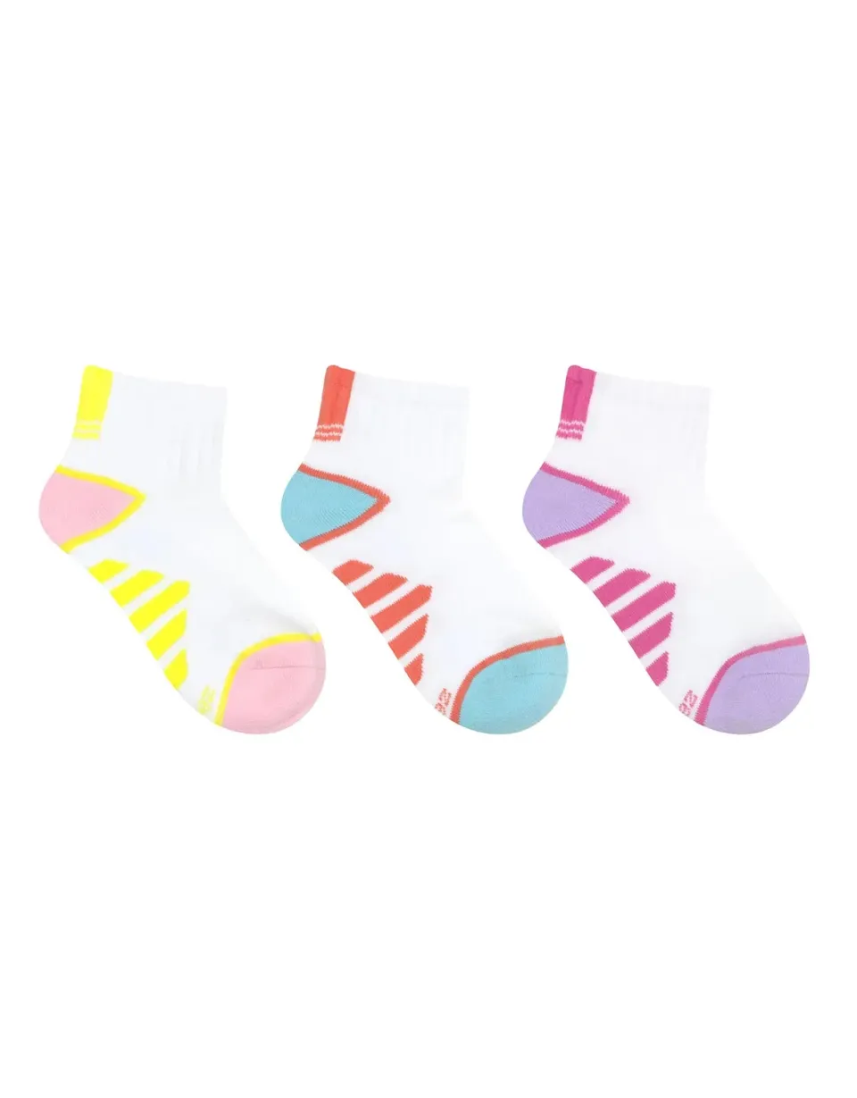 Robeez Sue Athletic socquettes basses lot de 3 rayures