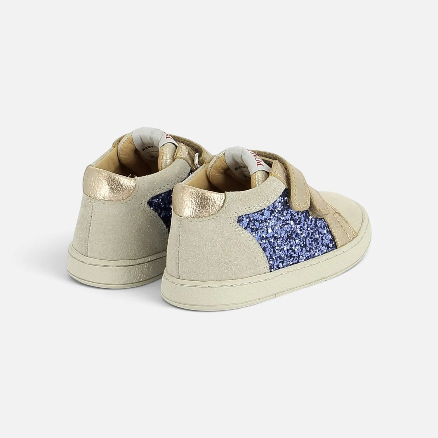 10is Mousse Easy Top baskets fille velcros cuir