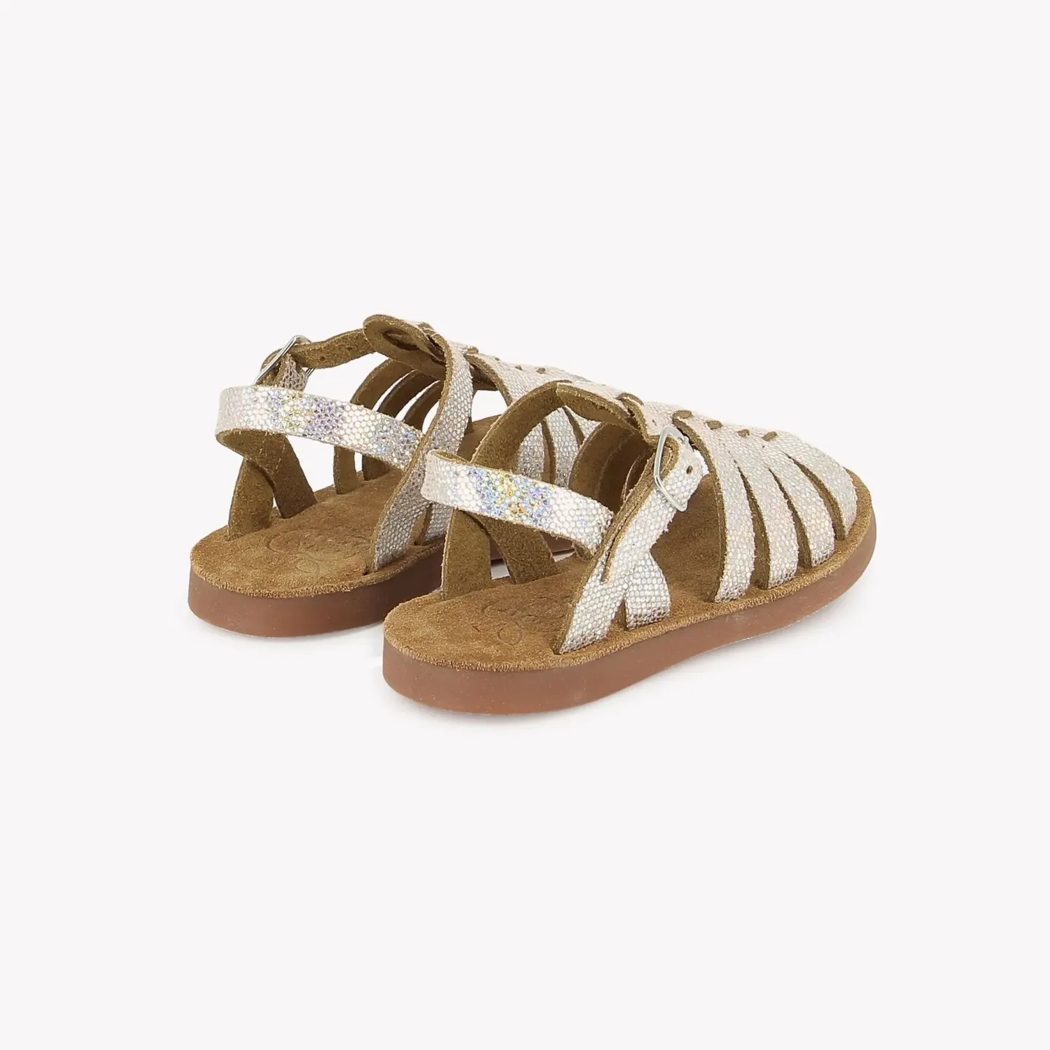10is Plage Air Pur Strap sandales rose argent