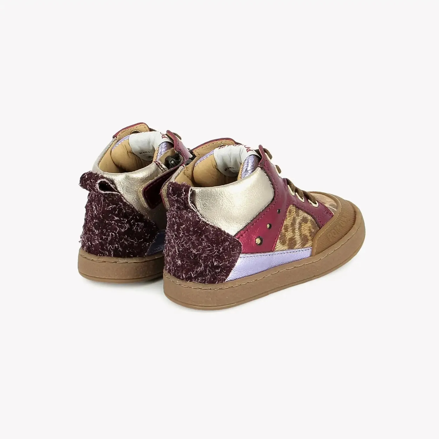 10is Mousse Bump baskets cuir velcro