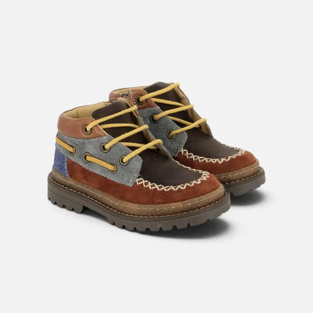 10is WALL BOAT chaussures de ville orange cuir