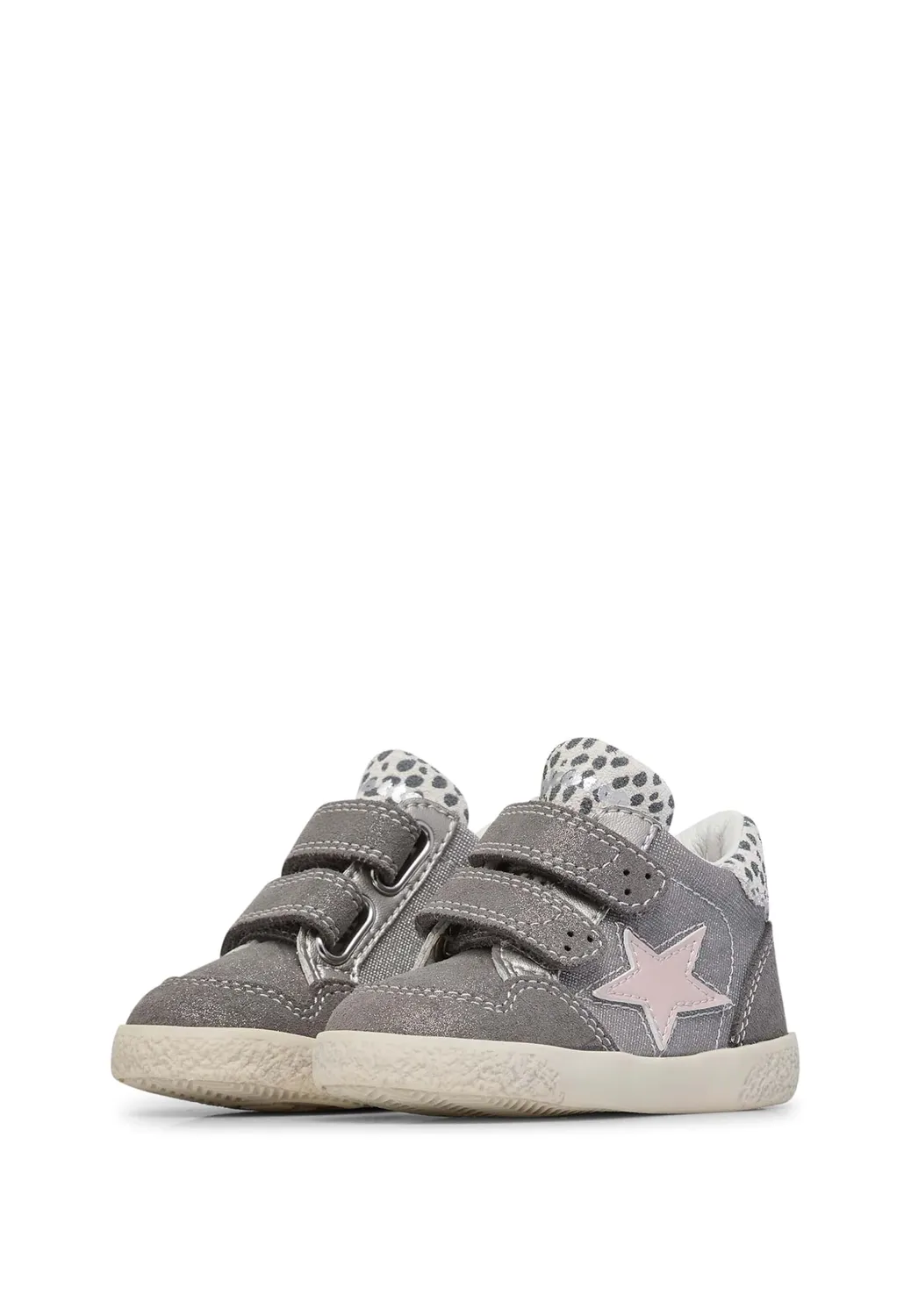 Falcotto baskets cuir suède enfant velcro