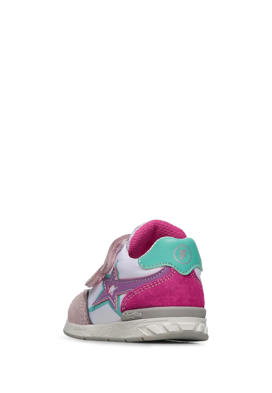 Falcotto baskets enfant daim tissu scratch cuir