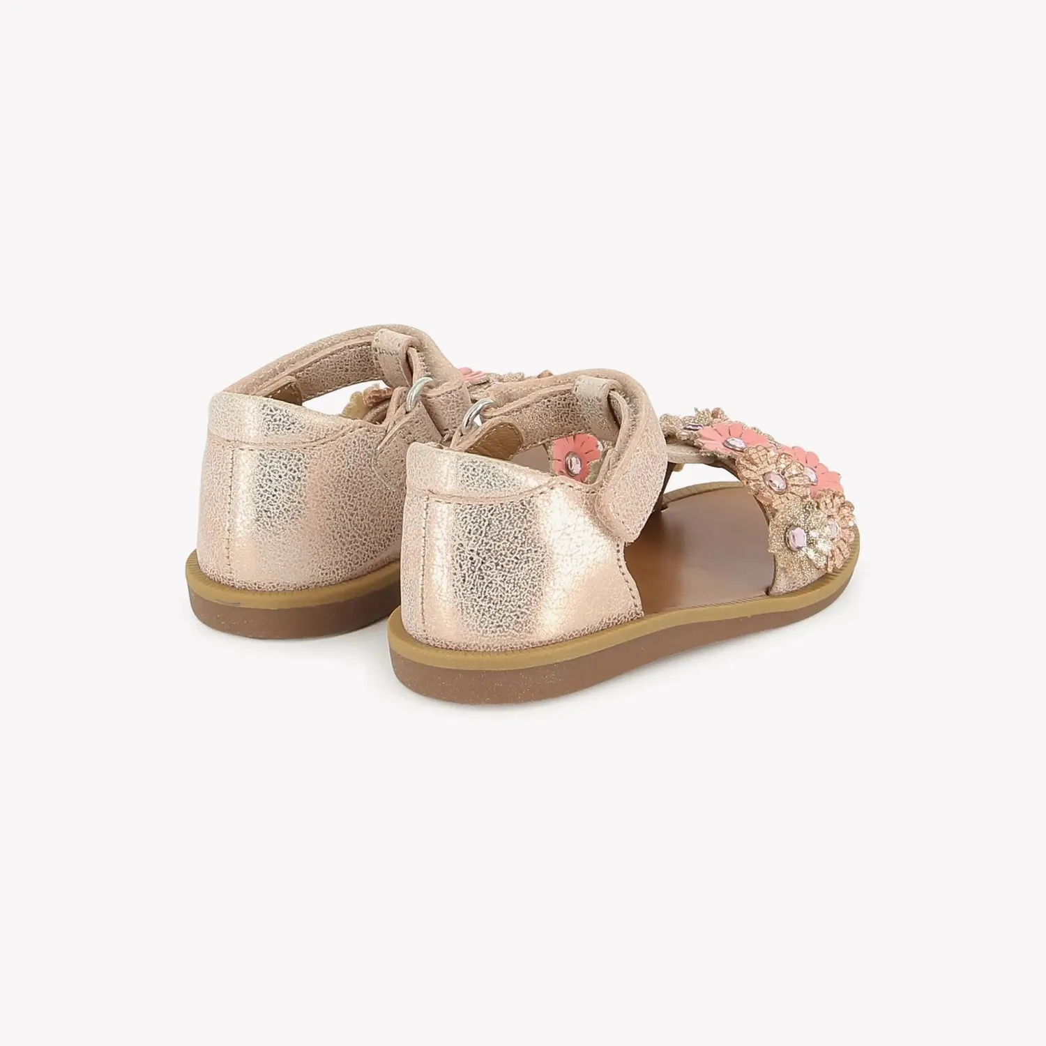 10is Poppy Strass Flowers sandales premiers pas fille