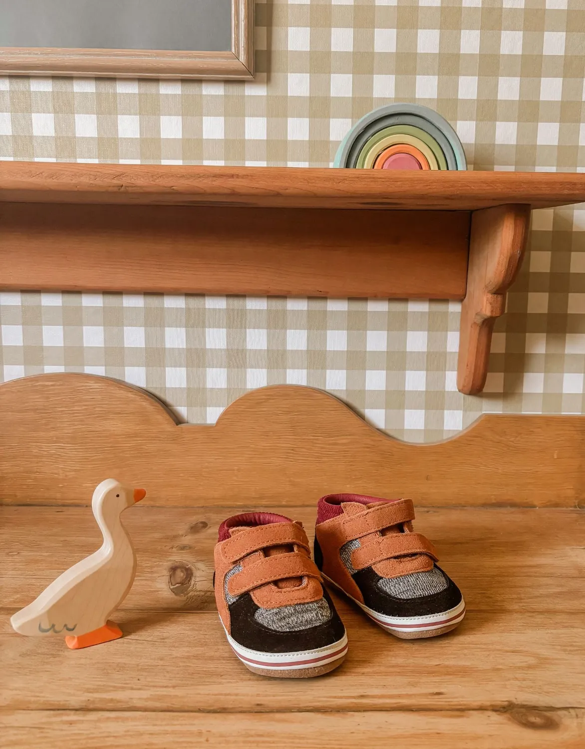 Robeez First Kicks Raiden chaussures bébé camel montantes