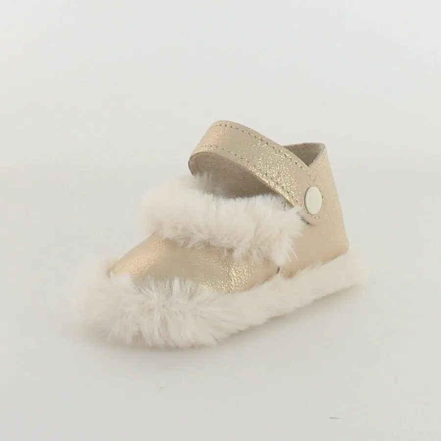 Le Petit Fils du Cordonnier Delta ballerine chausson bébé cuir irisé