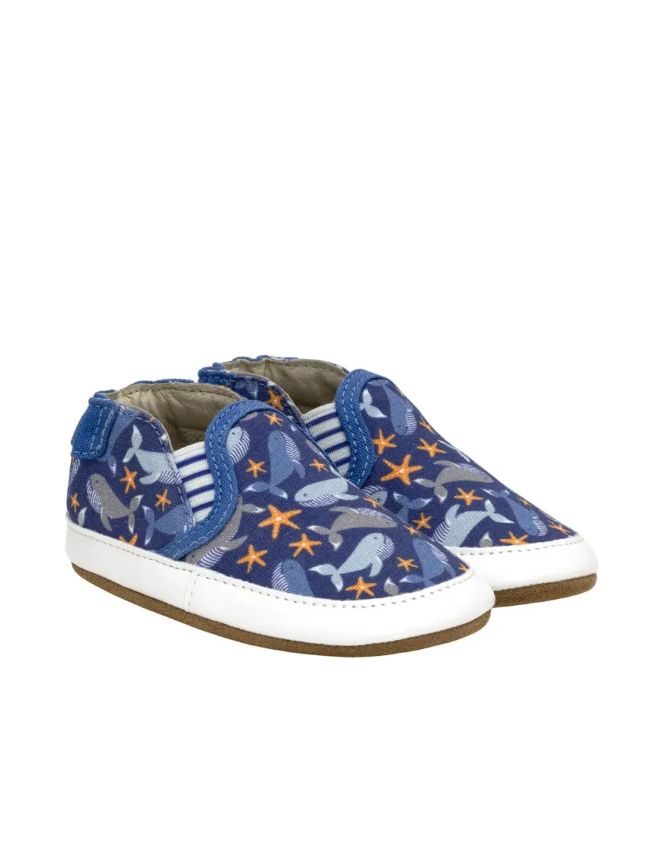 ROBEEZ Whale Tale Soft Soles chaussures bébé baleines