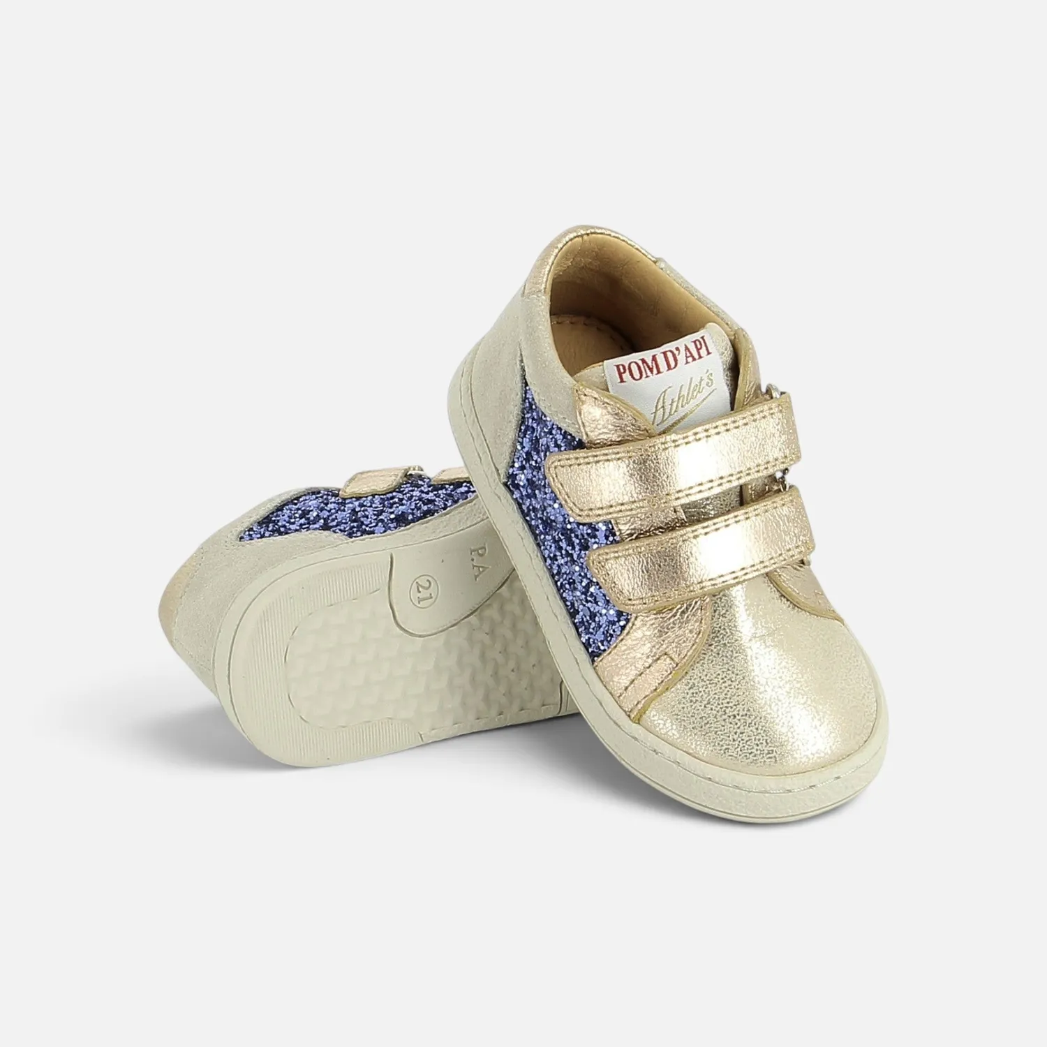 10is Mousse Easy Top baskets fille velcros cuir