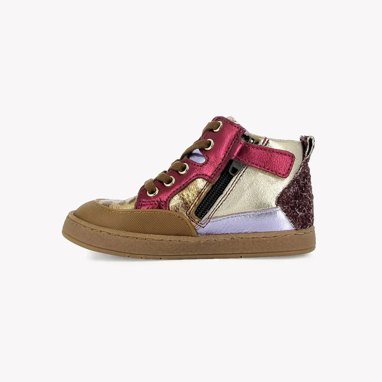 10is Mousse Bump baskets cuir velcro