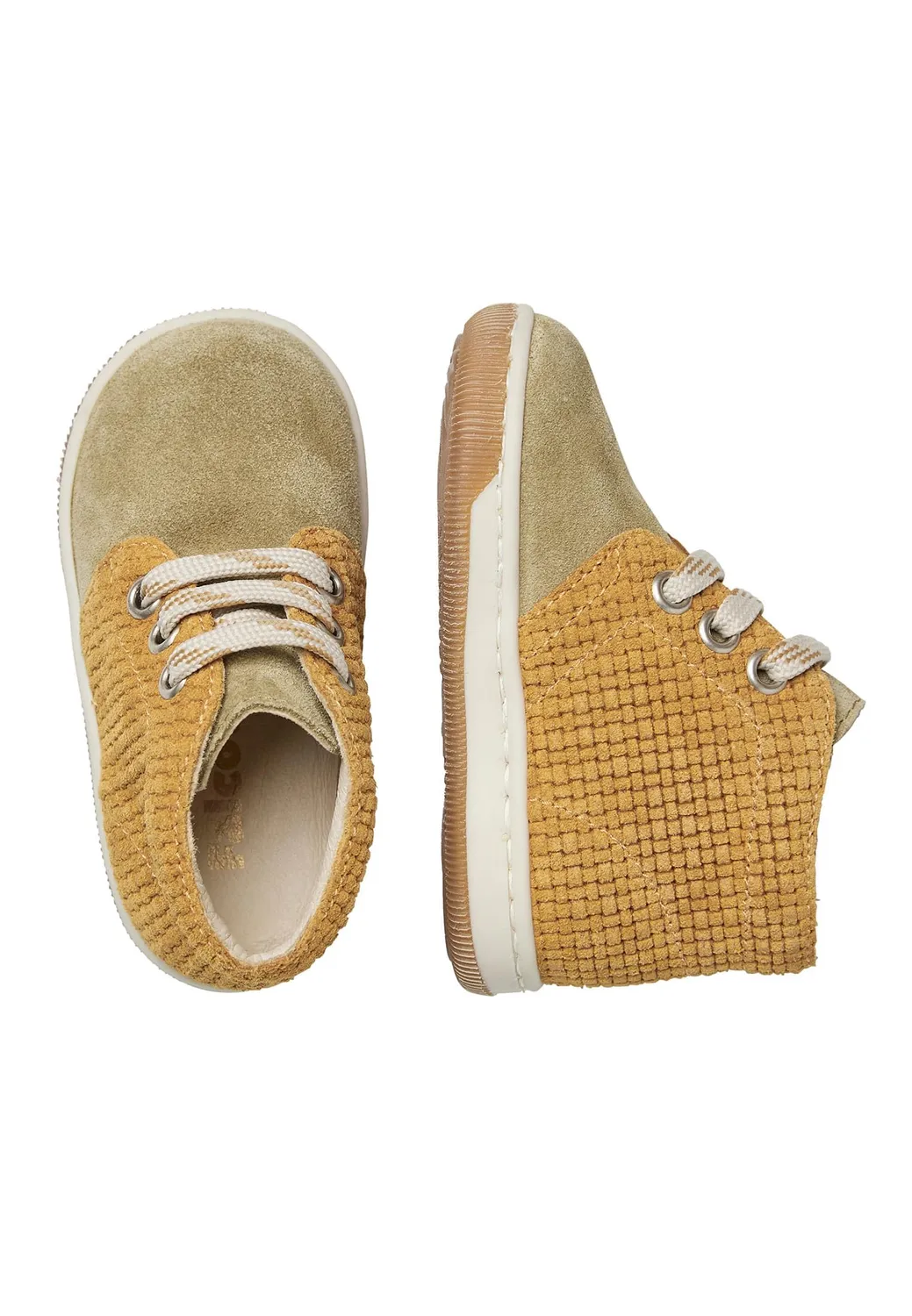 Falcotto Moemoe baskets bébé suède lacets