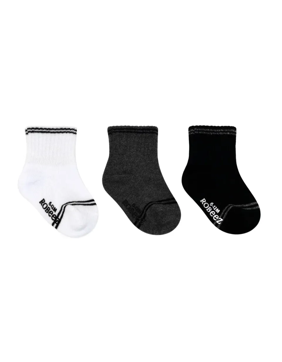 Robeez Goes with Everything chaussettes bébé lot 3 unies