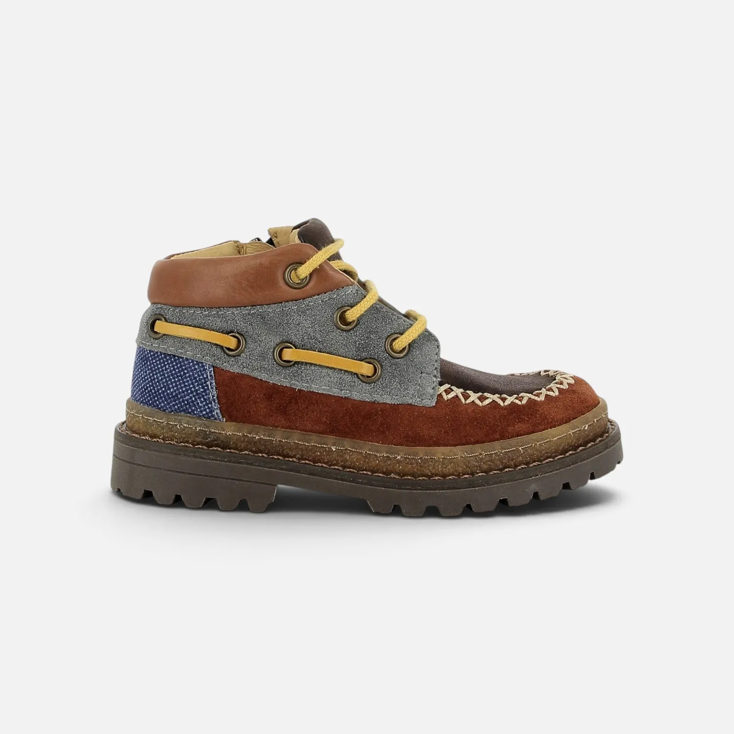 10is WALL BOAT chaussures de ville orange cuir