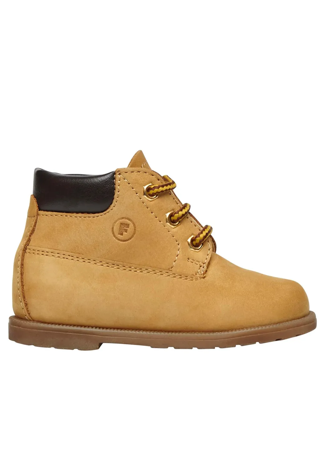 FALCOTTO Stambecco bottes enfant en nubuck maïs