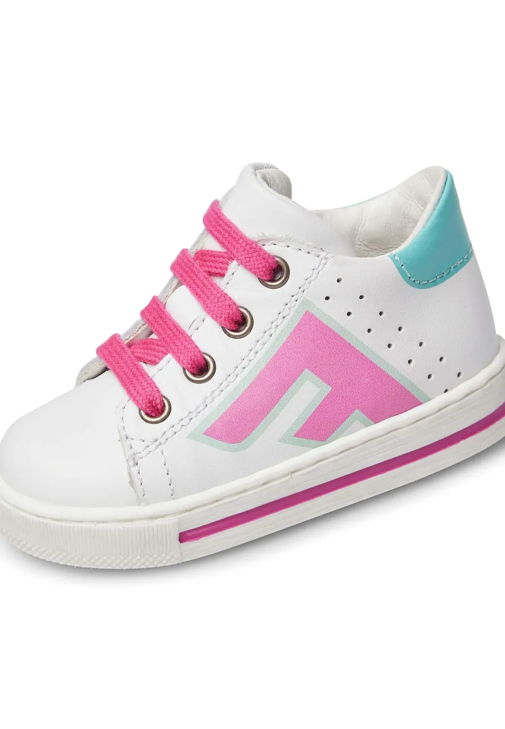 Falcotto Solsal 2 Zip baskets cuir bicolores