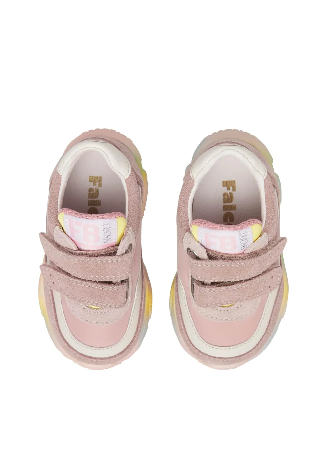 Falcotto Baskets Suède Tissu Bébé Double Velcro