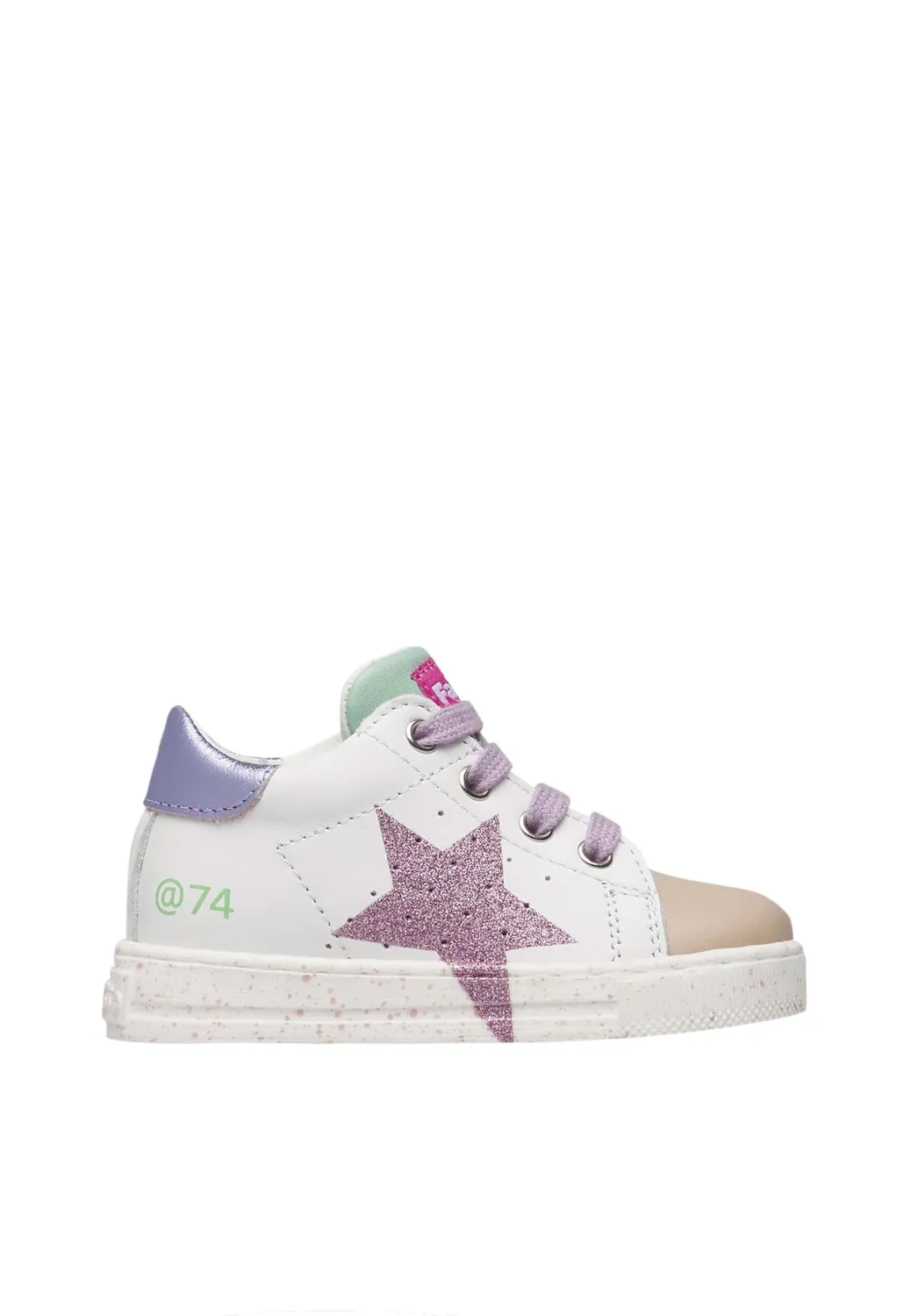 Falcotto Sneakers Cuir Étoile Enfant Respirantes