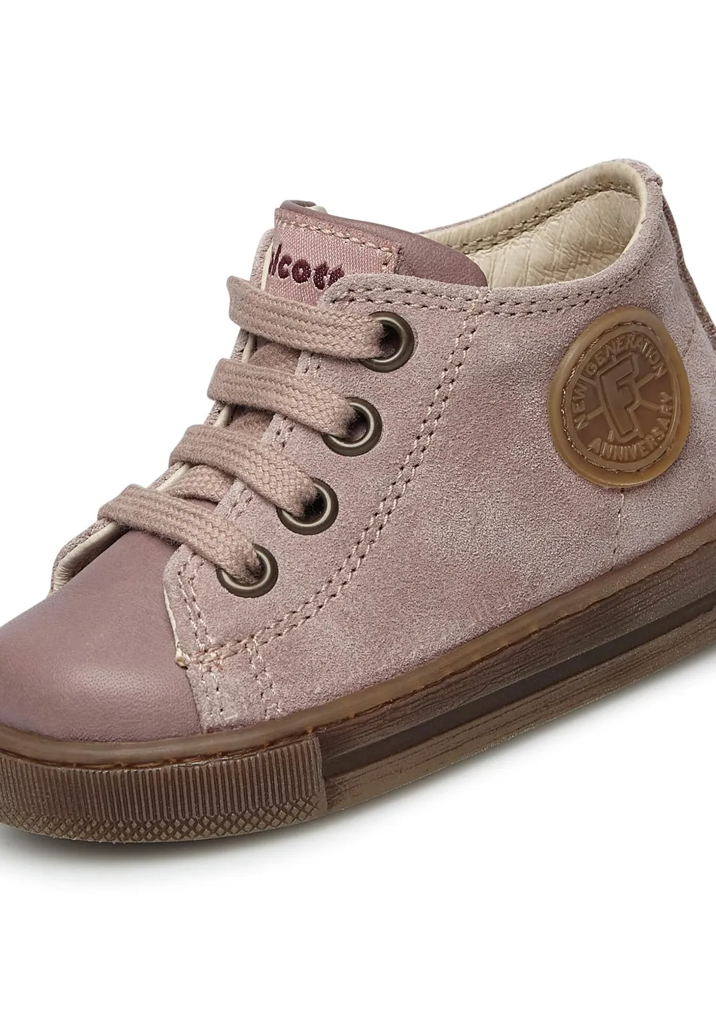 Falcotto Magic baskets fille cuir rose