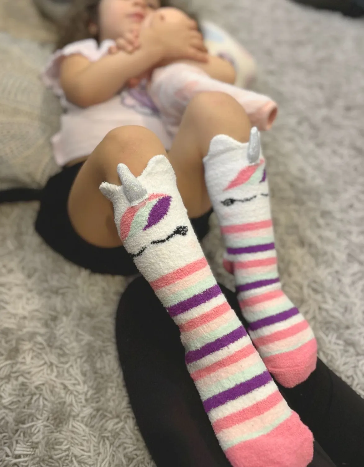Robeez Rainbow Unicorn Cozies chaussettes pastel lot de 3
