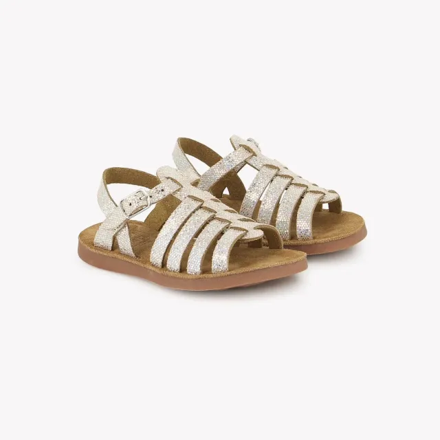 10is Plage Air Pur Strap sandales rose argent