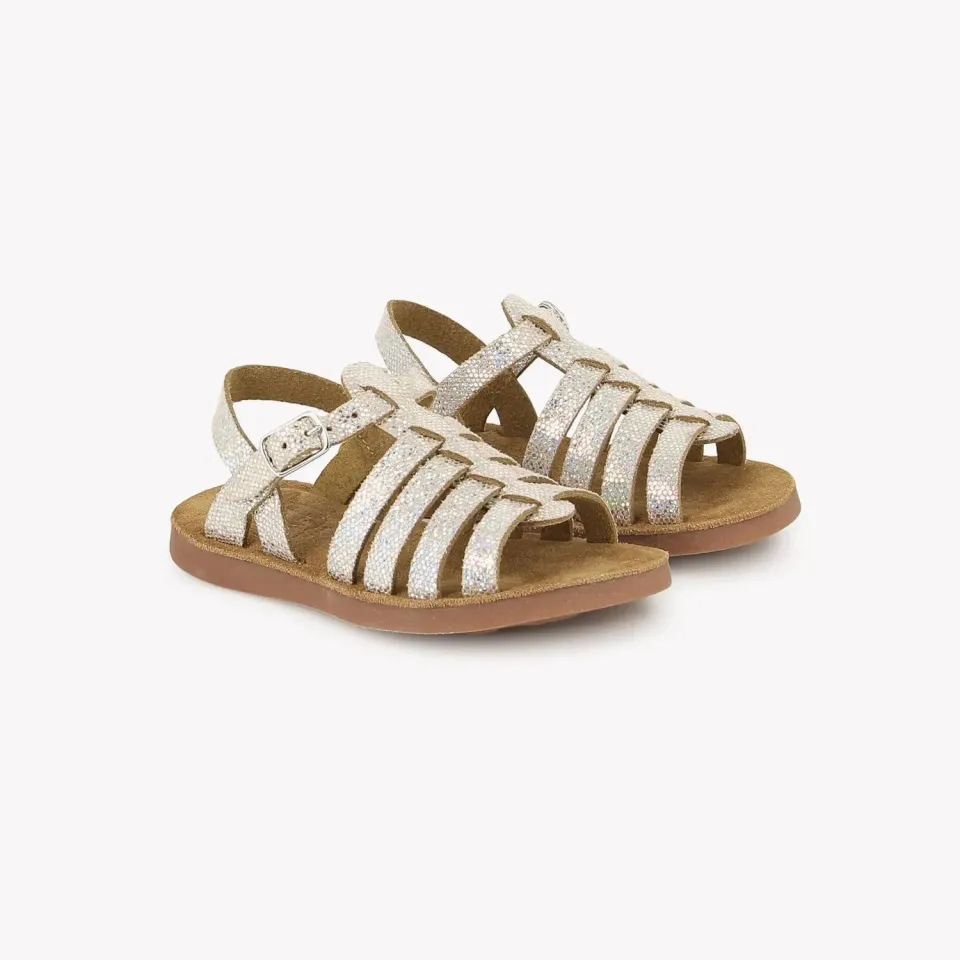 10is Plage Air Pur Strap sandales rose argent