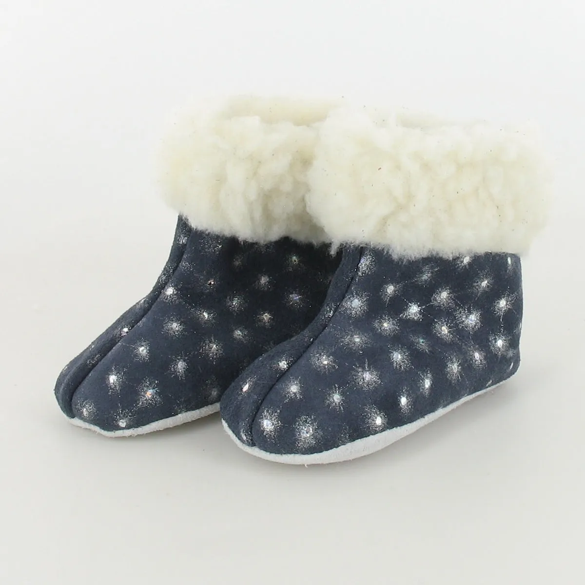 Le Petit Fils du Cordonnier Doge botte chausson bébé cuir pailleté