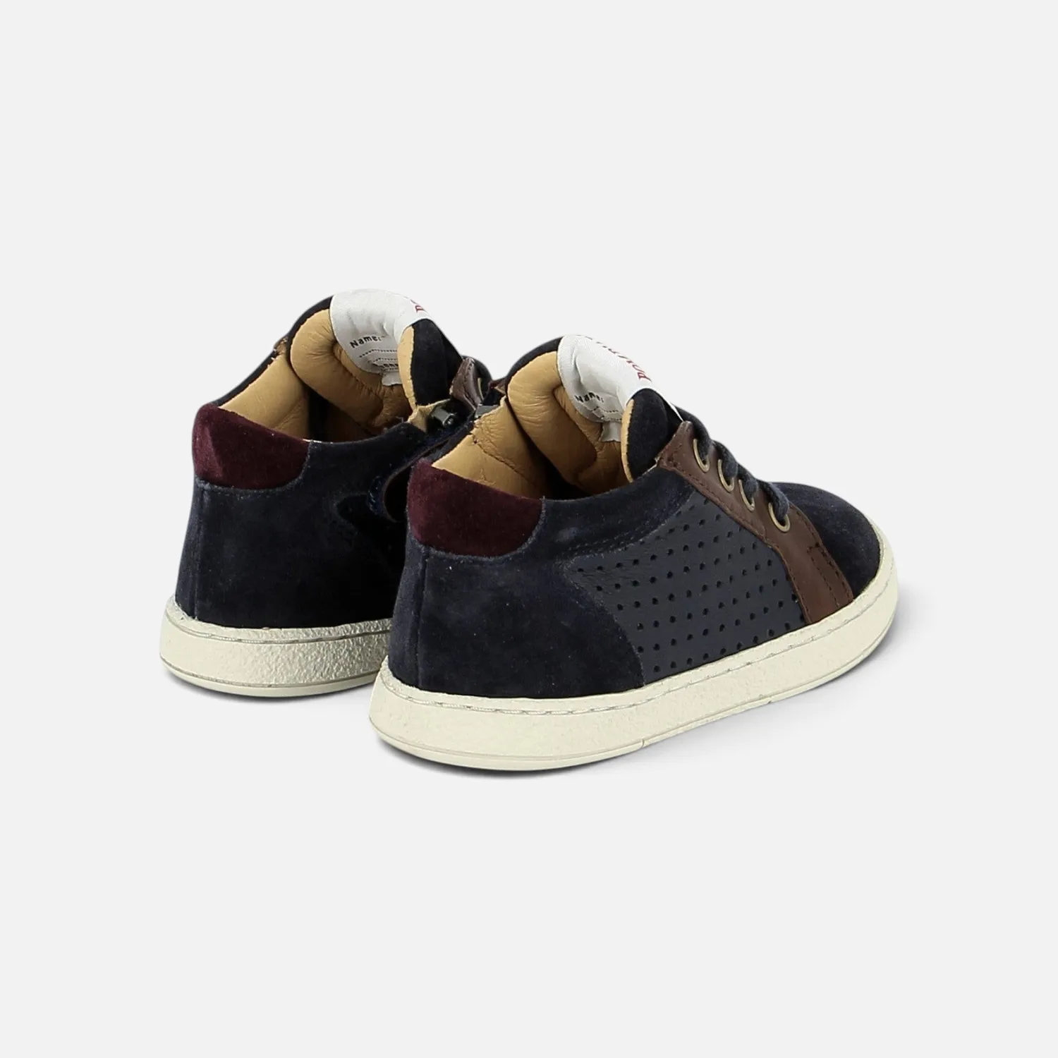 Pom d'Api Mousse Lace Perfo baskets cuir