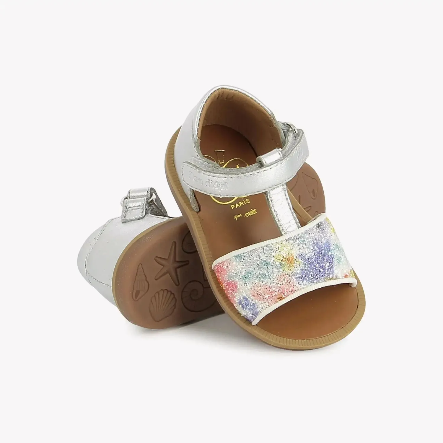10is Poppy Tao Easy Lam-Gli Silver-Multi sandales fille