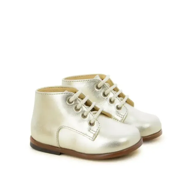 10is Derby chaussures premiers pas cuivre fille