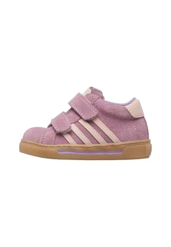 Falcotto Baskets Cuir Suède Enfant Scratch Léger