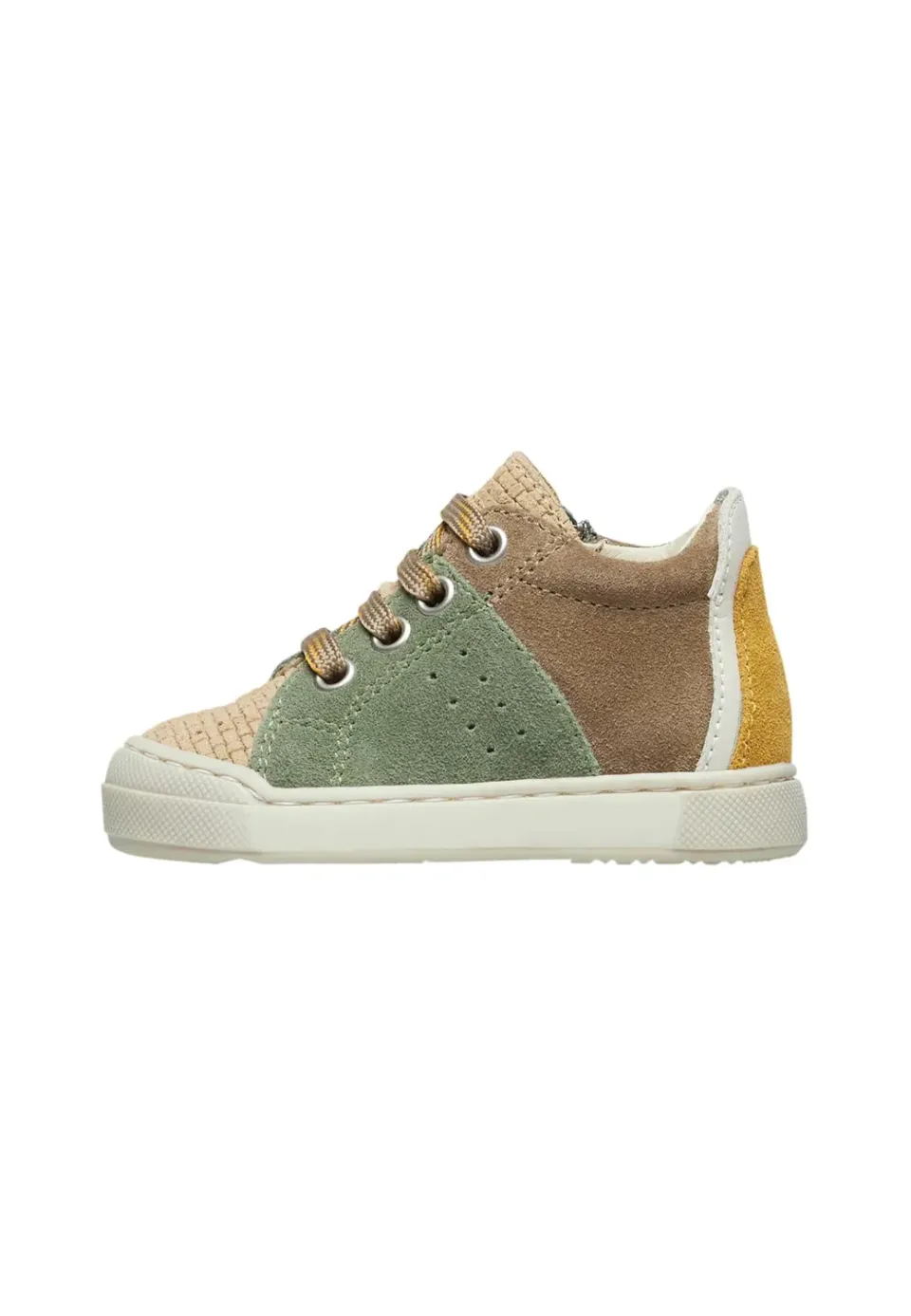 Falcotto Fabron Zip baskets daim garçon bicolore