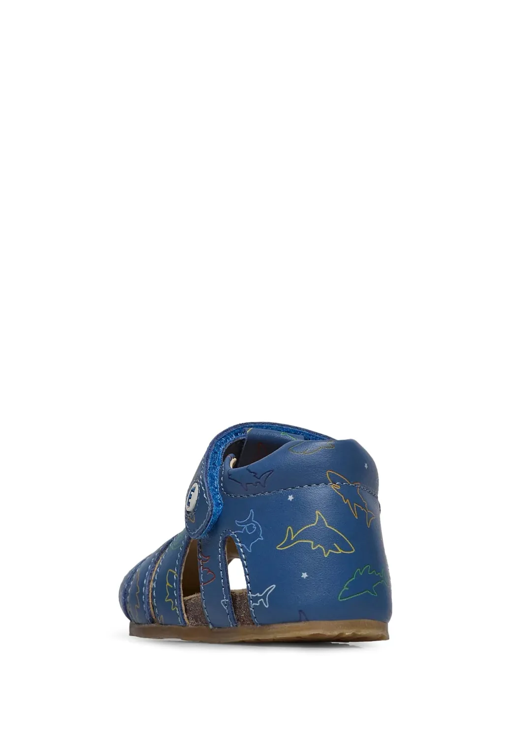 Falcotto sandale semi-fermée cuir bleu 19 EU