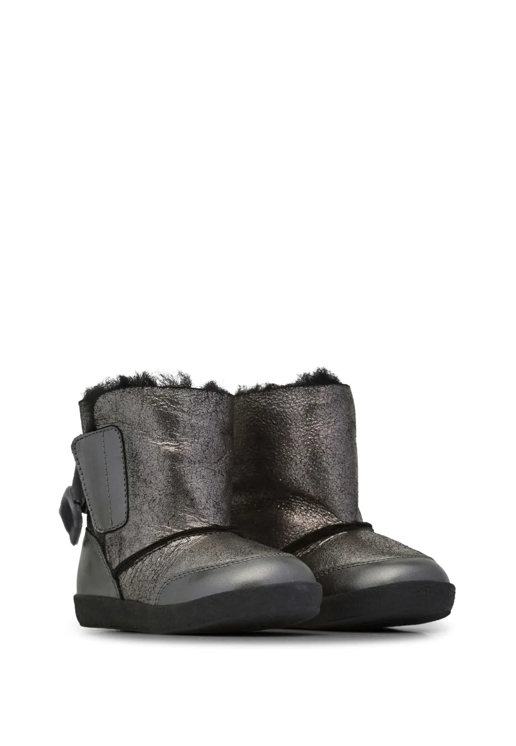 Falcotto Lisse bottine fille daim pailleté hiver