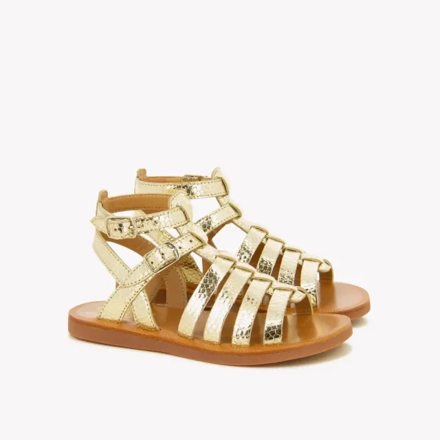 10is Plagette Gladiator sandales enfant cuir
