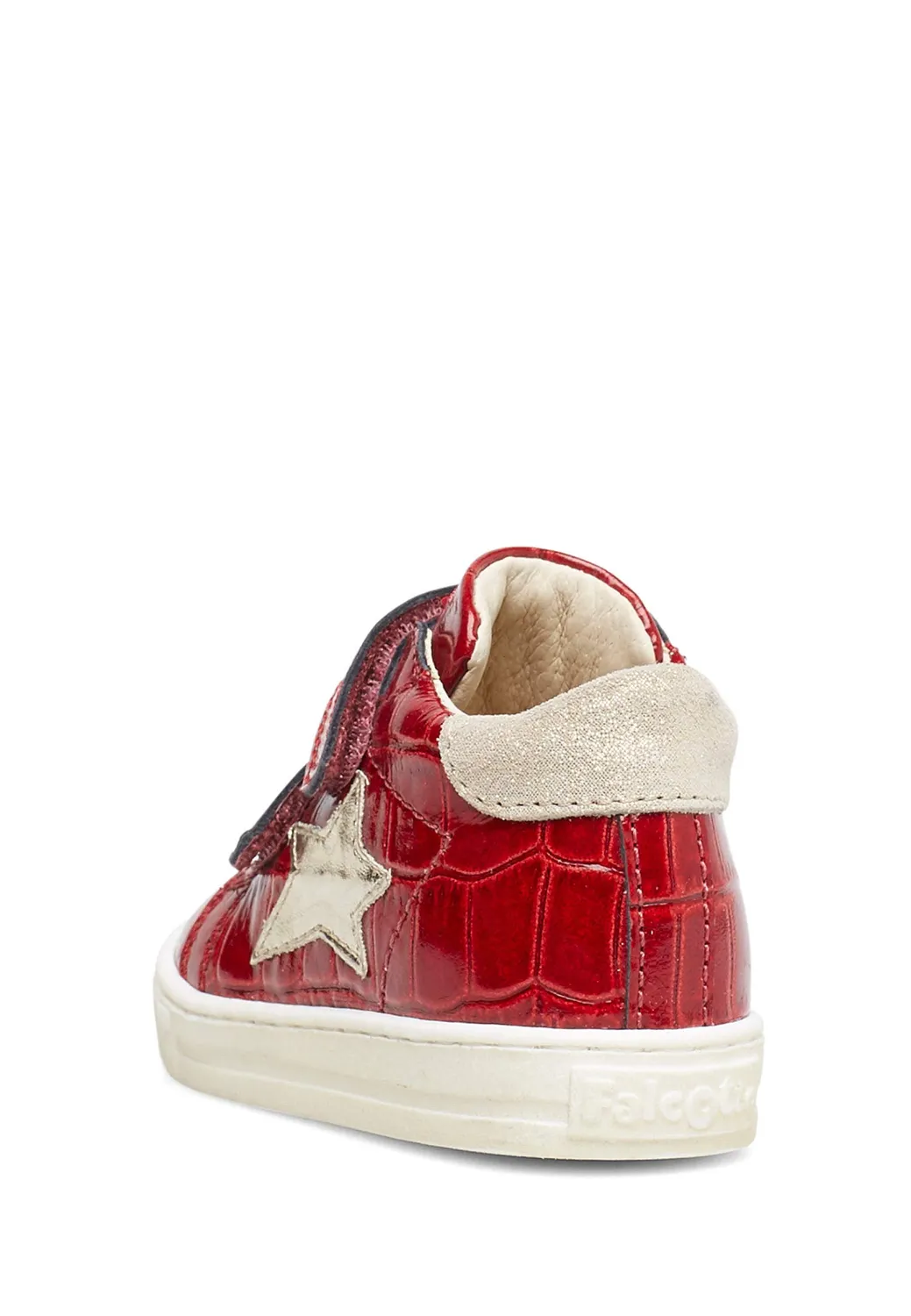 Falcotto Sasha baskets cuir imprimé crocodile étoile