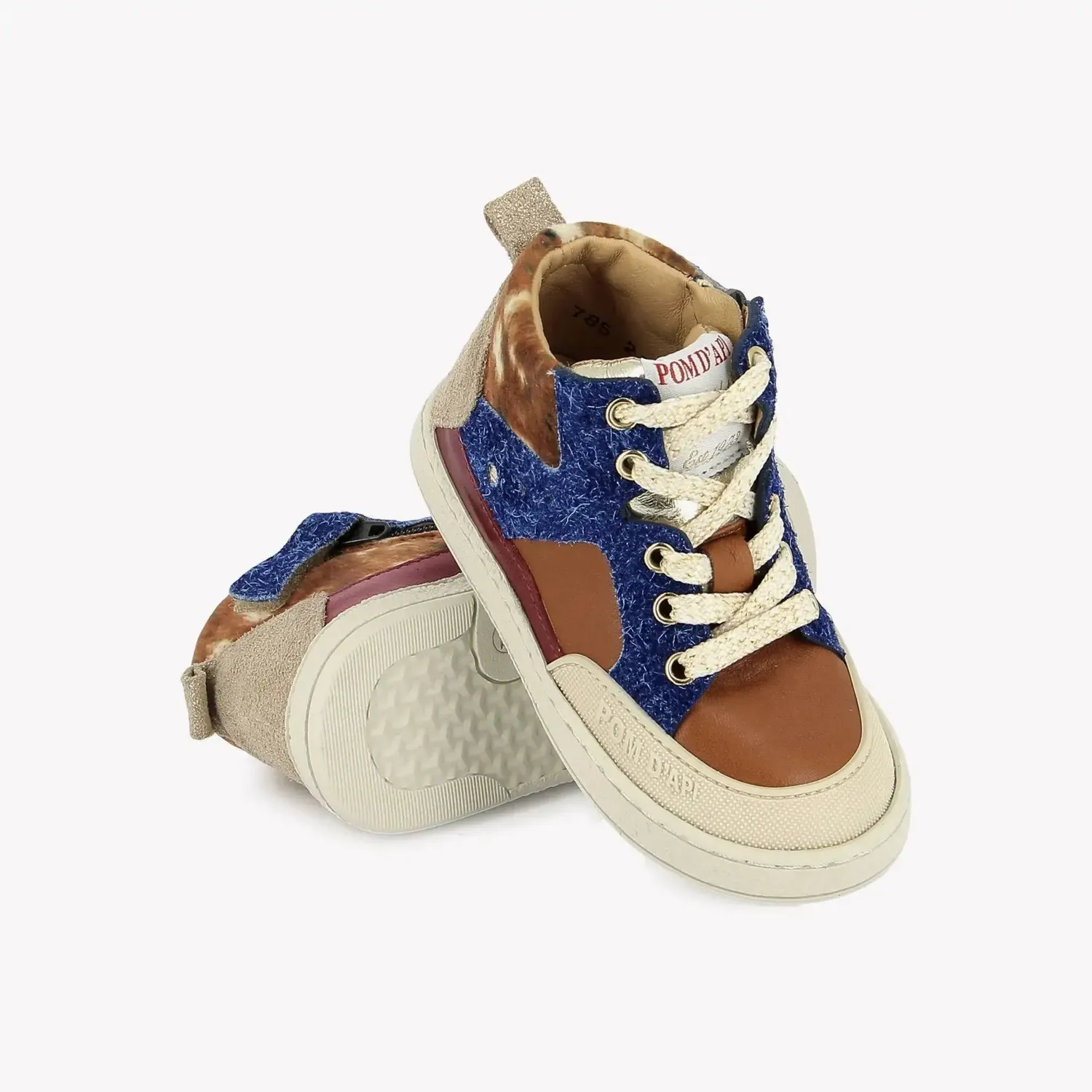 10is Athlet’s Mousse Bump baskets en cuir