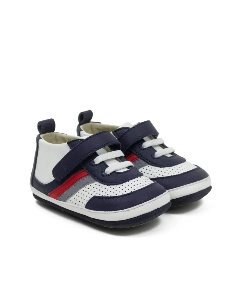 Robeez First Kicks Ethan baskets bébé marine cuir