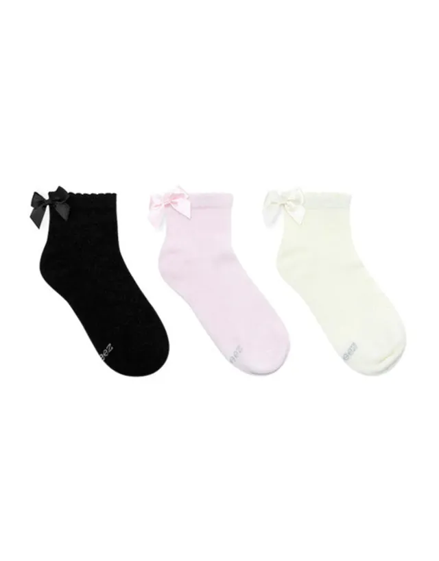 Robeez Pointelle Anklets socquettes lot de 3 multicolore fille