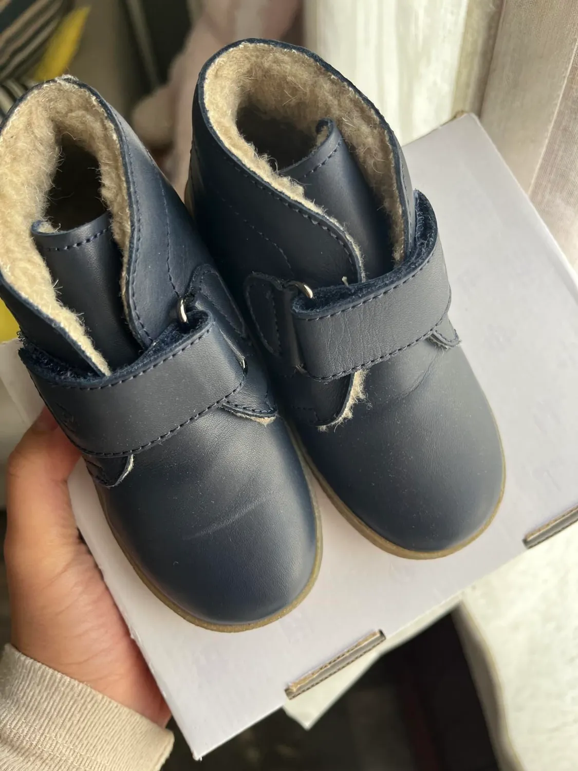 Falcotto Conte VL baskets premiers pas velcro cuir